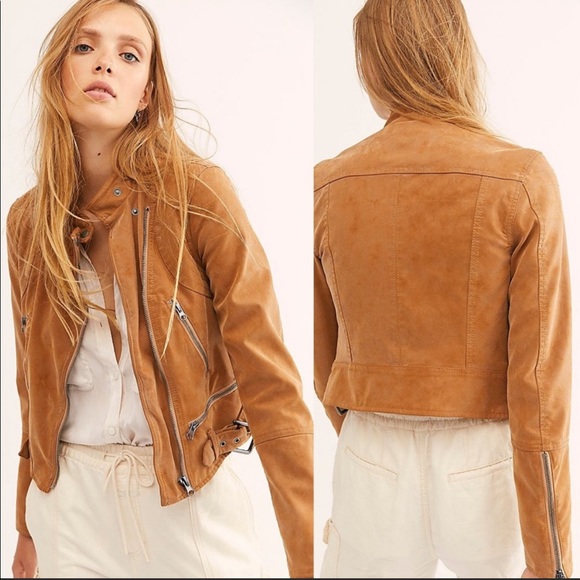 Free People Jackets & Blazers - Free People Fenix Moto Faux Leather Jacket - S